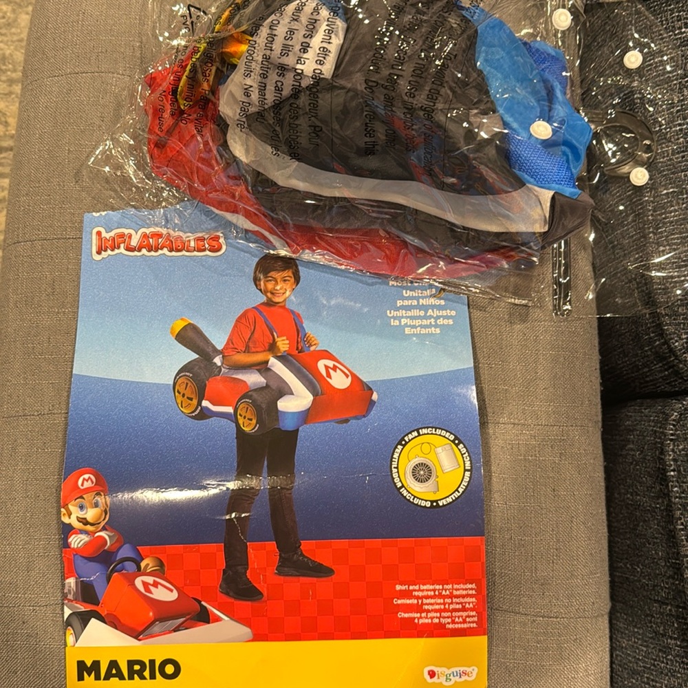 Mario inflatable costume